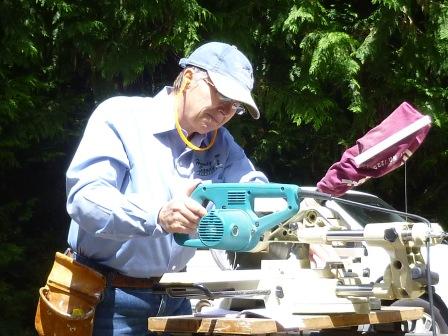 Handy Sandy doing home repair